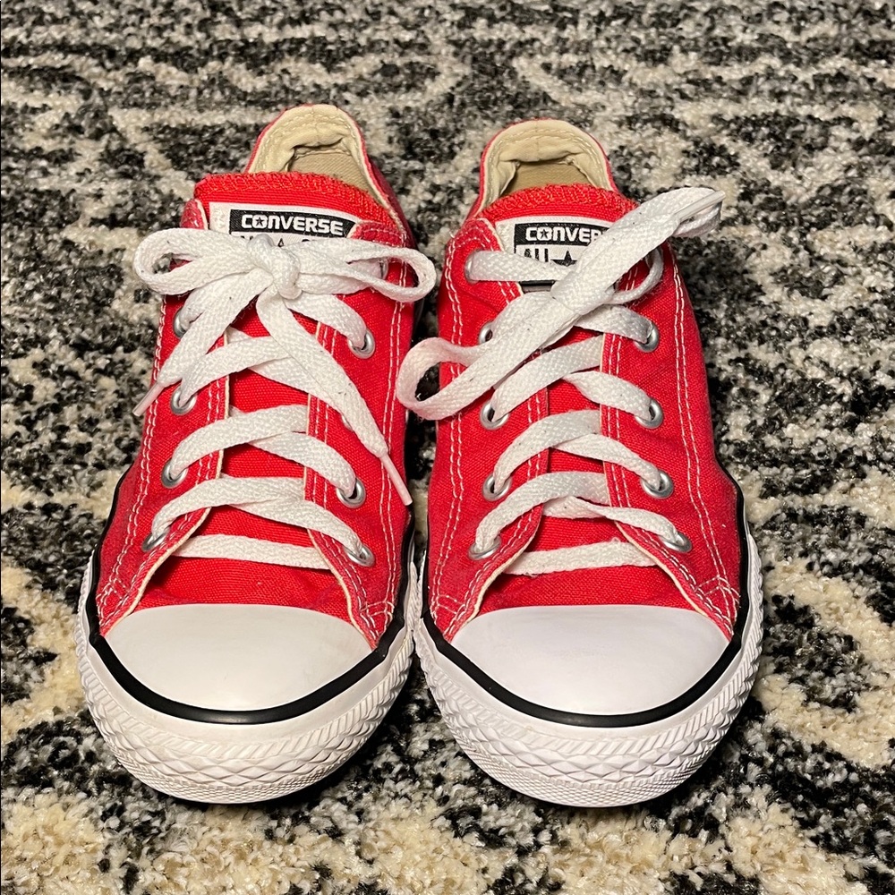Converse Kids Red and White Sneakers